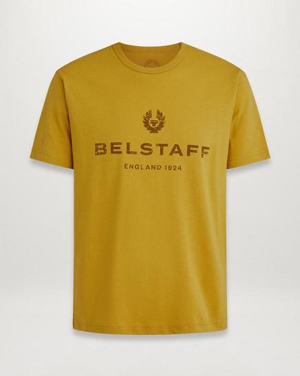 T-Shirt Belstaff Homme 1924 Jaune Coton France VZ4056781